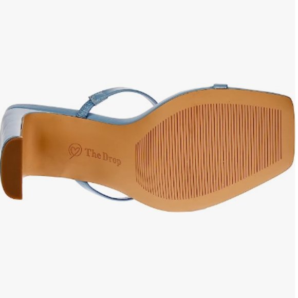 The Drop Women's Avery Square Toe Two Strap High Heeled Sandal - Picture 3 of 3